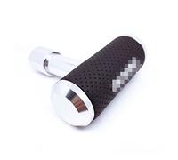 Miter Airplane T Shape Car Gear Shift Knob Long Aluminum Manual Automatic Gearshift GearShifter Stick Lever Pen AT MT (Color Name : Blue)(Silver)