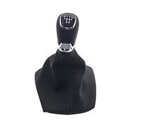 Miter Car Gear Shift Knob Lever Stick Handle Gaiter Leather Boot Cover Case Replacement for Skoda Octavia A5 A6 2004-2012 (Color Name : 5 Speed knob)(5 Speed Set)