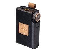 MITER Case for iFi Go Blu DAC, Handmade PU Leather Cover with Necklace Cord for GoBlu (Black)