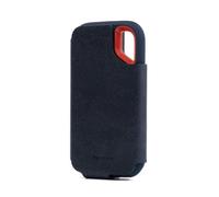 MITER Case for SanDisk Extreme Portable SSD - Handcrafted Premium Italy PU Leather Cover, Shock Protection, Scratch-Resistant Protection, Made in Korea. (Black)