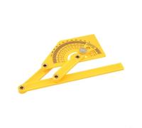 Miter Gauge Angle Finder Plastic Protractor 0-180° - Heavy Duty ABS Goniometer Ruler for Builders 15.5cm