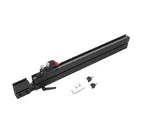 Miter Gauge Fence, Aluminum Alloy Telescoping T Slot Track Table Fence System, Accurate Metric Imperial Miter Saw Fence for Tablesaw, Woodworking Accessories