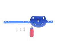 Miter Gauge for Table Saw, Accurate Aluminum Alloy Miter Gauge with Push Handle and Removable Retaining Disc, 75° Angle Precision Woodworking Tool for Band Saw Router