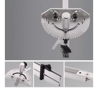 Miter Gauge for Table Saw, Aluminium Construction with 27 Locking Angle Stops, Compatible with Contractor and Full-Sized Saws(A)