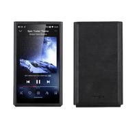 MITER Handcrafted Cover Case for FiiO M21 - Premium Italy PU Leather, Steel Frame Protection, Made in Korea (Light Black)