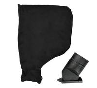Miter Saw Dust Bag - Adjustable Dust Collector Bag for Cutting Machine, Black Attachment Connector | Multiple Washes Dust Cover for Miter Saw, Polisher, Sander, Power Tool Dust Management