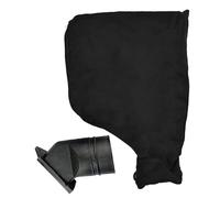 Miter Saw Dust Bag - Black Replacement Bags with Zipper | Adjustable 1.7-2 Inch Hole Cover with Flat Air Outlet | Dust Collector for Cutting Machine, Polisher, Sander & Woodworking Tools