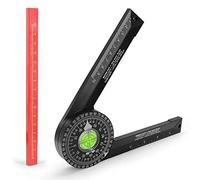 Miter Saw Protractor 360 Angle Finder Gauge Accurate Inside Outside Measuring Tool for Woodworking Cutting Plumbing and Metalworking