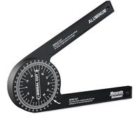 Miter Saw Protractor 7-Inch Aluminum Protractor Angle Finder Featuring Precision Laser-Inside & Outside Miter Angle Finder for Carpenters, Plumbers and All Building Trades