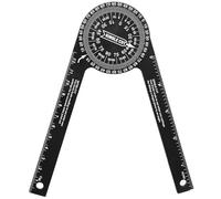 Miter Saw Protractor Aluminum Alloy Angle Finder Tool 7 Inch Angle Protractor 360° Miter Gauge for Inside Outside Corner Skirting Woodworking Crown Molding Trimming
