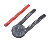 Miter Saw Protractor Angle Finder Featuring Precision 360° Inside Outside Miter Angle Finder Rotatable Easy Measurement Accurate Mitersaw Protractor for Woodworking