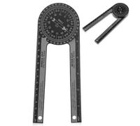 Miter Saw Protractor Replace Model Miter Saw Protractor Angle Finder Tool 360 Protractor Portable Miter Saw Protractor with Measuring Scales for Inside Outside Corner Skirting (Black)