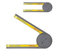 Miter Saw Protractor with Measuring Scales 360° Protractor Portable Miter Saw Protractor Inside Outside Miter Angle Finder for Most Building Trades