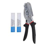 Miter Shear Cutter with SK5 Steel Blade and Hard Chrome Finish, Stainless Steel Multi Angle Trunking Shears for Soft Wood and PVC, Includes 20 Replacement Blades and Adjustable