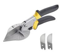 Miter Shears, 45-135 Degree Multi-Angle Trim Cutter, Hand Tool Gasket Shear for Cutting Soft Wood, Plastic, PVC and More, with 2 Spare Blade