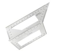 Miter Triangle Ruler - 45/90 Degree Square Protractor, High Precision Layout Tool | Measuring Triangle for Woodworking, Carpentry, Angle Marking, Drafting, Cutting Guide, DIY Shop Projects