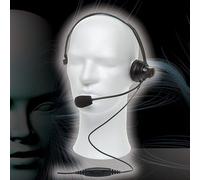 Mitex Boom Headset with PTT Over the head headset with boom mic for Mitex 2-way radios