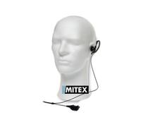 Mitex Flexi-Hanger G-shaped Earpiece with Inline PTT Earhook with PTT for Mitex portable two way radios