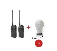 Mitex Site Twin Pack + 1-Wire Earpieces