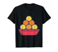 Mithai Laddu Ladoo Indian Dessert Sweets Value Graphic T-Shirt, Men, Black, S