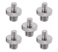 Mitheuum Screw Adapters 1/4in Male to 1/4in Male Metal Threaded Compact Set | Connect rigs in minutes with screw thread; five sturdy metal adapters secure connections between camera cages and tripods.