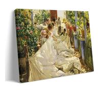 MITHFND Joaquín Sorolla Painter Works《Mending The Sail》Poster Canvas Painting Wall Art Decorative Picture Prints Modern Decor 12x18inch(30x45cm)