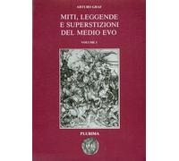 Miti, Leggende e superstizioni del Medioevo. Vol.I:Il mito del Paradiso terrestre, il riposo dei dannati, la credenza nella fatalità. Vol.II:La leggenda di un Pontefice, demonologia di Dante, un monte di Pilato in Italia, fu superstizioso il Boccaccio? San Giuliano nel "Decamerone" e altrove, il rifiuto di Celestino V, la leggenda di un filosofo, Artù nell'Etna, un mito geografico.