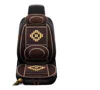 MITINGER Beaded Car Seat Covers Breathable Car Seat Cover Wood Beads Bamboo Covers Summer Cool Front Headrest Cushion Protector Universal(PQ561-1SeatTZCoffee)