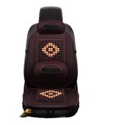MITINGER Beaded Car Seat Covers Breathable Car Seat Cover Wood Beads Bamboo Covers Summer Cool Front Headrest Cushion Protector Universal(PQ561-1SeatTZRed)