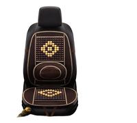 MITINGER Beaded Car Seat Covers Breathable Car Seat Cover Wood Beads Bamboo Covers Summer Cool Front Headrest Cushion Protector Universal(PQ561-1SeatCoffee)
