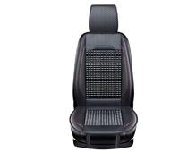 MITINGER Beaded Car Seat Covers Car Wooden Bead Seat Cushion Summer Cool Leather Cover Breathable Handmade Auto Mat Pad Universal Accessories