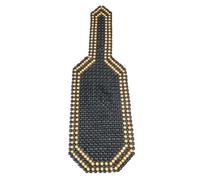 MITINGER Beaded Car Seat Covers Summer Cool Wood Wooden Bead Seat Cover Massage Cushion Chair Car Auto Office Home 2 Colors Accessories(Black)