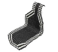 MITINGER Beaded Car Seat Covers Universial Summer Car Cool Wooden Beaded Seat Cover Massage Cushion Chair Relaxing Van Truck Auto Office Home 2 Colors(Black)