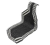 MITINGER Beaded Car Seat Covers Universial Summer Cool Wood Wooden Bead Seat Cover Massage Cushion Chair For Car Auto Office Home Truck Bus(Black)