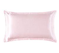 MITINGER Pure Silk Pillowcase Silk Oxford Pillowcase 1pc 19mm Both 2 Sides Pillow Case Cover Envelope Back Printed Colors Solid Multicolor(Pink,Standard)