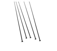 MITINGER Universal Bicycle Spokes 24 Pieces A Lot 15 Gauge Diameter 1.8 Mm Black Color Bike Spokes 304 Stainless Steel Straight Pull Mountain With Cap(293mm)