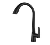 Mitiur Modern Black Kitchen Faucet with Pull Down Sprayer, 2 Spray M, Swan Neck Design, Infrared Sensor, Hot & Cold Water, Slish Home Upgrade