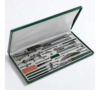 MITLOW 23pcs Professional Geometry Set, Math Compass Tool Set, Metal Geometry Precision Tool Kit, for School Home and Office Tools Compass Set