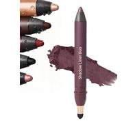 Mitlume Perfect Color Duo-Shadow Liner 2-In-1 Eyeliner & Eyeshadow, Shadow Liner Duo Plum, 24h Long-Lasting, Smudge-Proof Wear Eye Shadow Stick Makeup, Smokey Eye In Under Two Minutes (Purple)