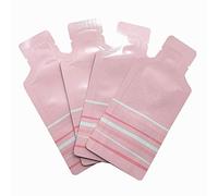 MITOB 100 Pack Heat Seal Sample Mylar Packets for Portable Travel Toiletries Empty Disposable Liquid Shampoo Pouch Single Serving Coffee Powder Condiments Food Storage, Pink, 2.95x5.1 inch