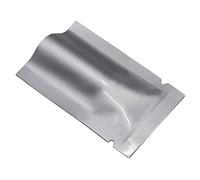 MITOB Silver Mylar Bags Pure Aluminum Foil Flat Food Storage Bag 3.9 Mil Open Top Heat Sealing Vacuum Pouch for Coffee Beans Candy with Tear Notch (100, 1.97x2.76 inch)