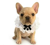 MITOCAPY Dog Costume with Black Bowknot - Adjustable Lace Victorian Style Dog Banadana & Cat Outfit - Soft Breathable Collar for Small Dogs, Cats - Ideal for Birthday, Holiday, Parties & Photoshoots