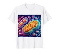 Mitochondria Cellular Biology Energy ATP Value Graphic T-Shirt, Men, White, S