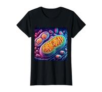 Mitochondria Cellular Biology Energy ATP Value Graphic T-Shirt, Women, Black, S