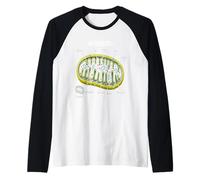 Mitochondria Structure Biology Science Education Biochemist Raglan Baseball Tee