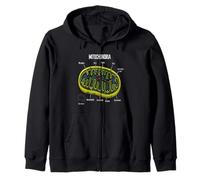 Mitochondria Structure Biology Science Education Biochemist Zip Hoodie