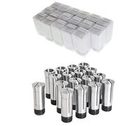 mitoharet 17-Pack Precision 5C Collet Set, 1/8 to 1-1/8in Mill Chuck Holder Replacement for for Automatic Lathes CNC Lathes