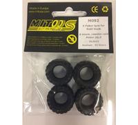 Mitoos M092 Poker Tyres for Raid Trucks x 4 26.5 x 11mm Med 30 Shore