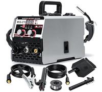 Mitoydoe 3 in 1 Multi Process MIG Welde,Inverter Gasless Welding Machine,Digital MIG Welding Machine Flux Core Solid Wire MIG ARC Lift TIG Spool Inverter Welders with Ultra LED Display UK