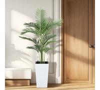 Mitoydoe Artificial Palm Tree 160cm Home Decor Indoor Artificial Tree, Faux Tropical Aralia Floor Plant with Pot, Tall Artificial Plants Indoor for Home Office Living Room Decor 160cm